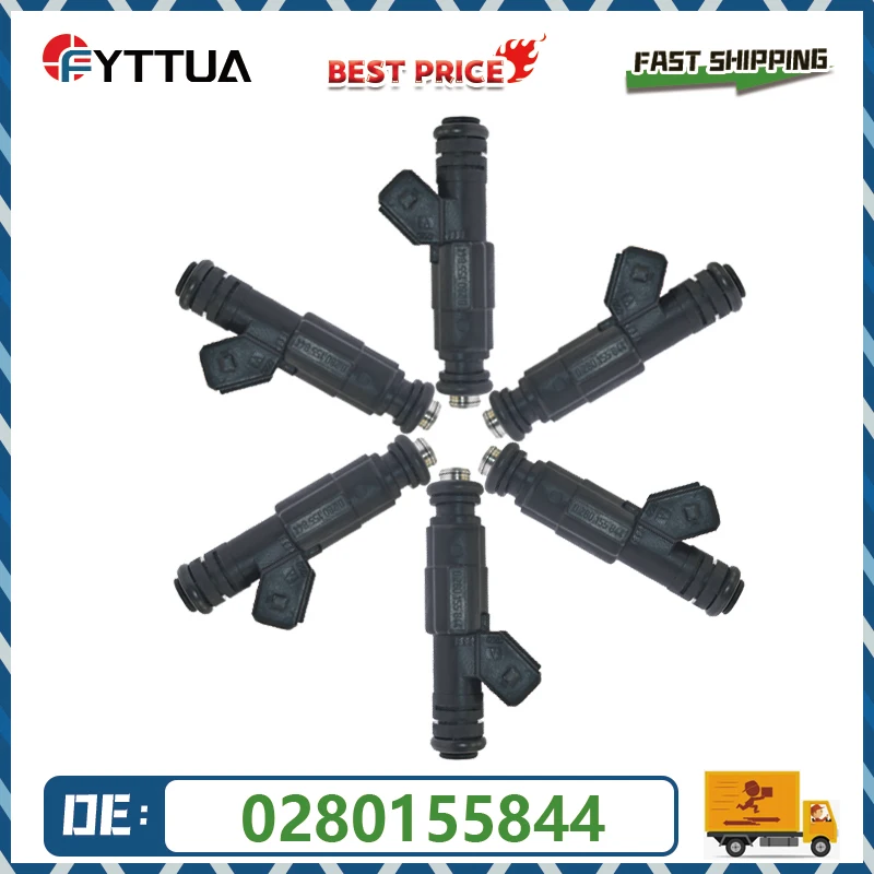 

6pcs Fuel Injector 0280155844 For Ford Fairlane Falcon For Chevrolet For BMW 530i 540i For Pontiac