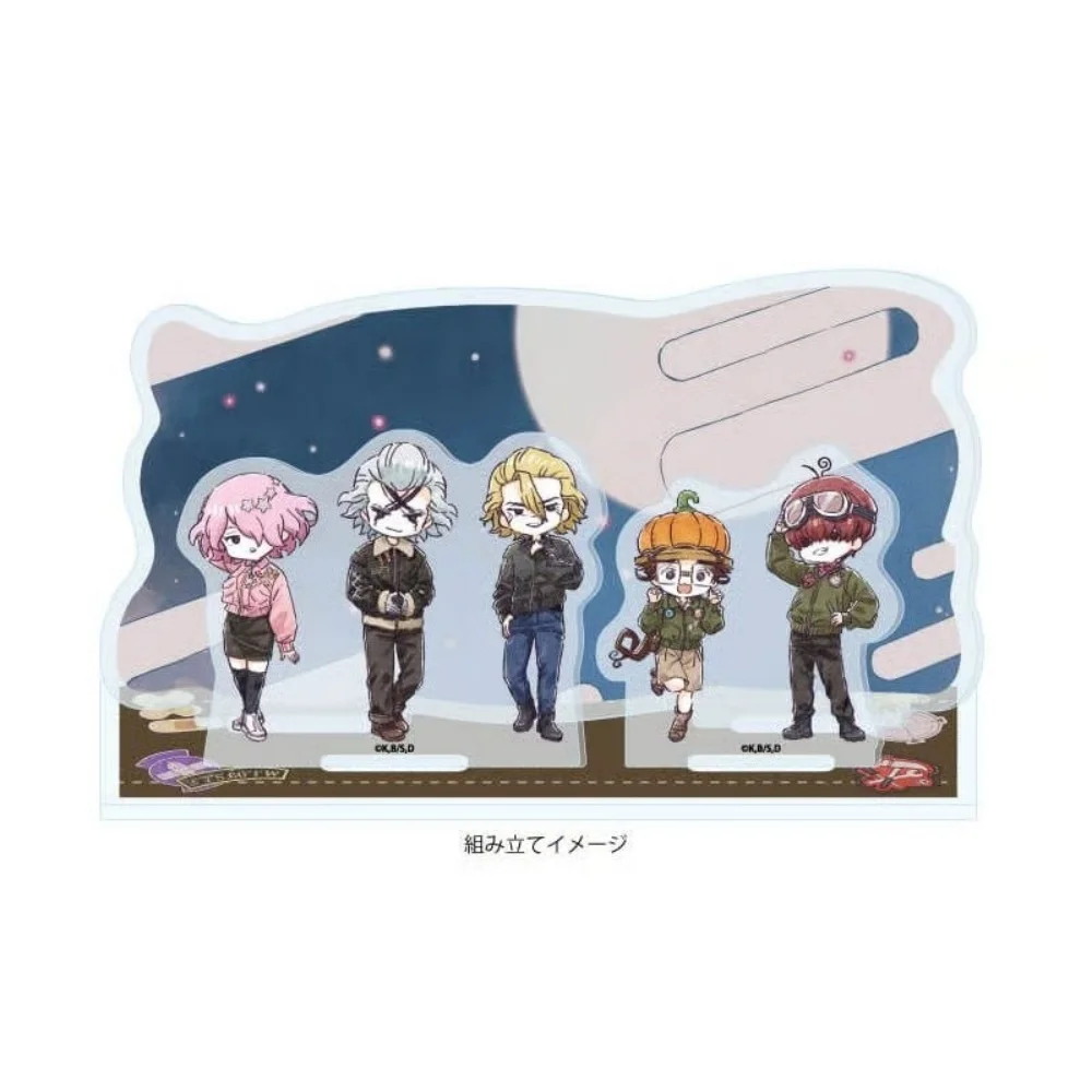 Anime Dr.STONE Acrylic Stand Flight Jacket Ver. Q Character Group Scene Standee Desk Decoration Collectible Gift Keychain