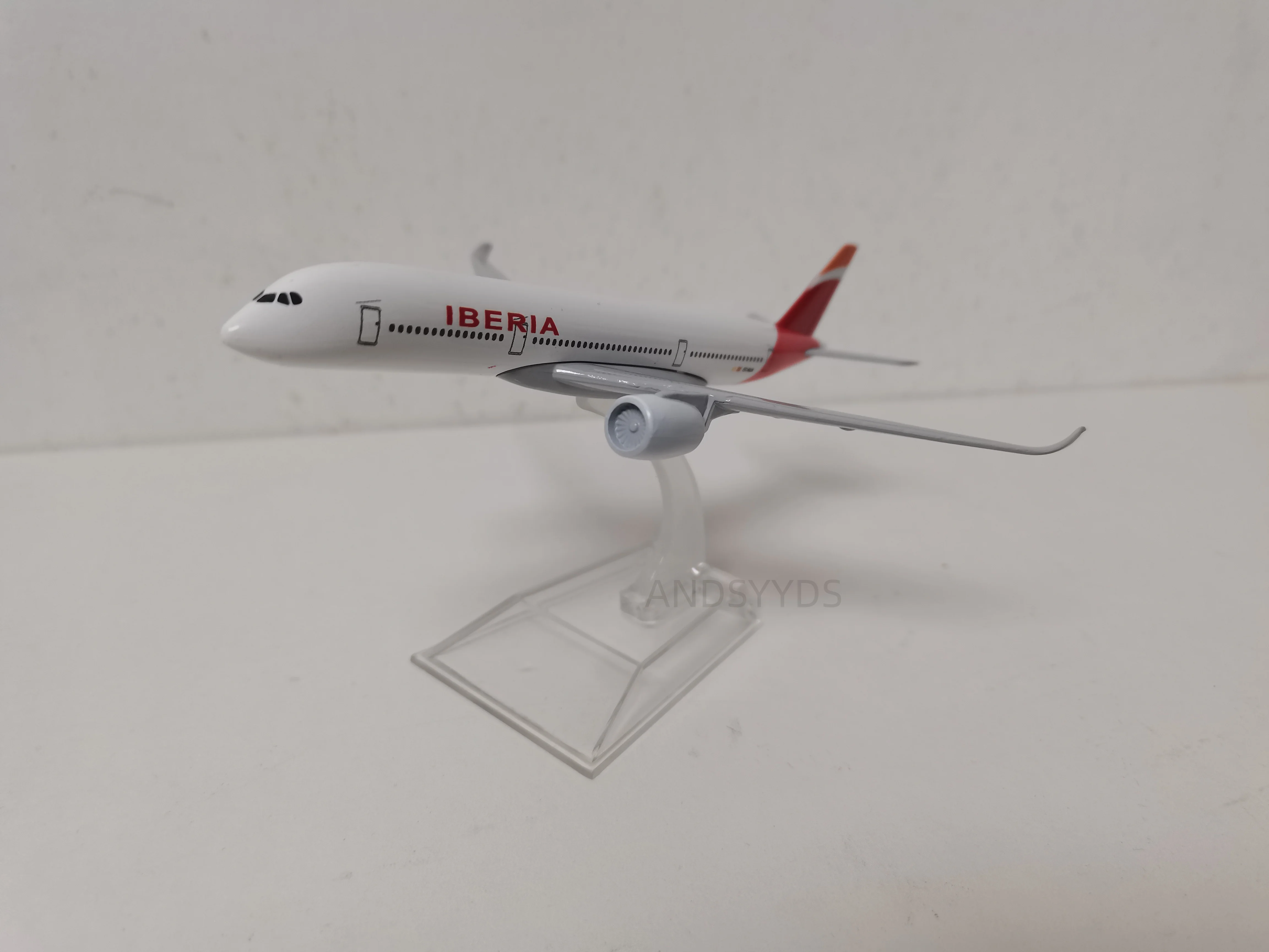 نموذج طائرة A350 إيبيريا الخطوط الجوية 16 سنتيمتر 1/400 مقياس 350 طائرة دييكاست سبيكة طائرة معدنية جمع نموذج أطقم