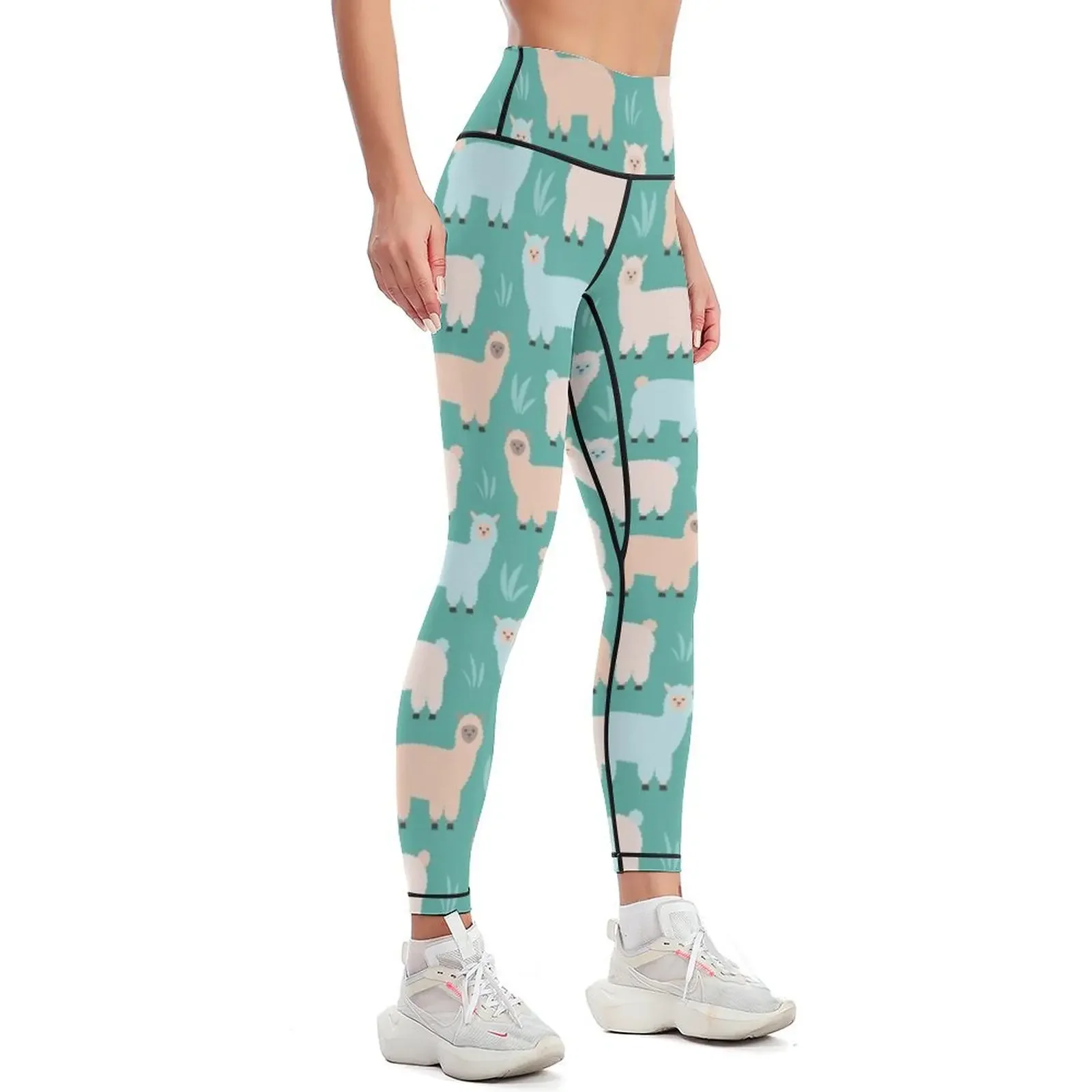 Alpaca Pattern Leggings joggers for Women's sports gym's clothing sports for gym Womens Leggings