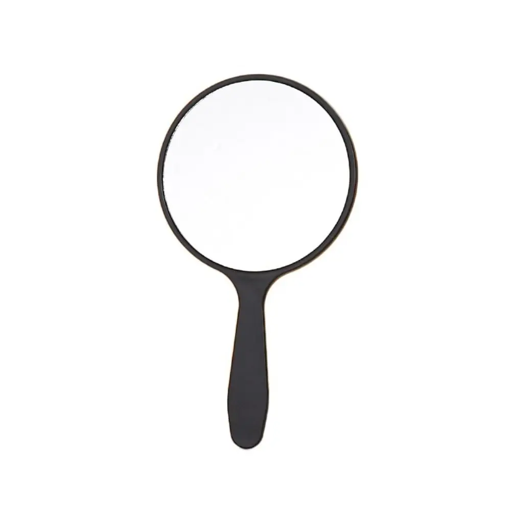 

1PC Makeup Mirror Durable With Handle Handheld Portable Mirror Anti-fall Small Round Handheld Mirror for Women