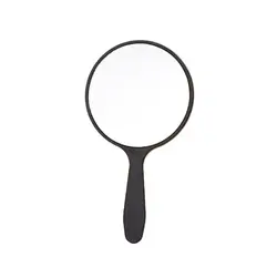 1PC Makeup Mirror Durable With Handle Handheld Portable Mirror Anti-fall Small Round Handheld Mirror for Women