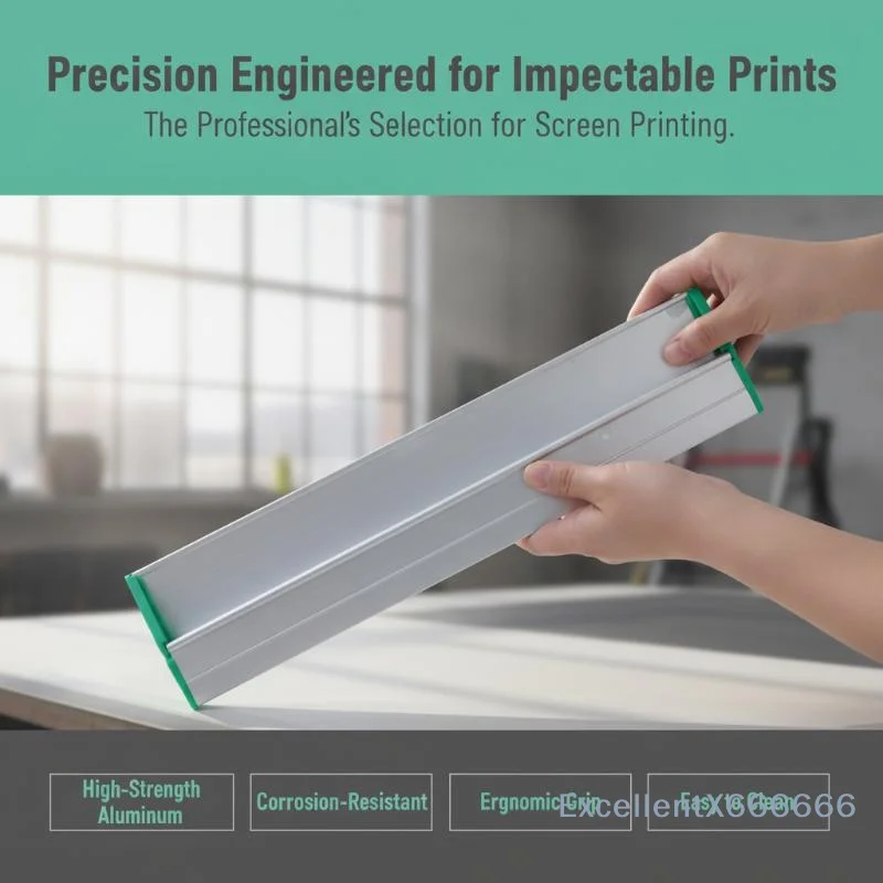 Professional Screen Printing Squeegee Ergonomic Aluminum Emulsion Scoop Comfortable Silk Screen Tool for Long Time Printing