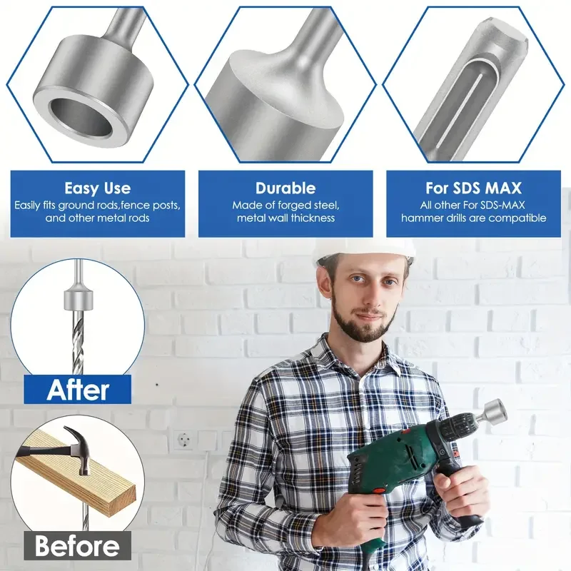 Imagem -06 - Sds Plus-broca de Aço Pesado Motorista de Haste à Terra Bits Soquete para r Resistente ao Desgaste Ampla Compatibilidade 85 mm