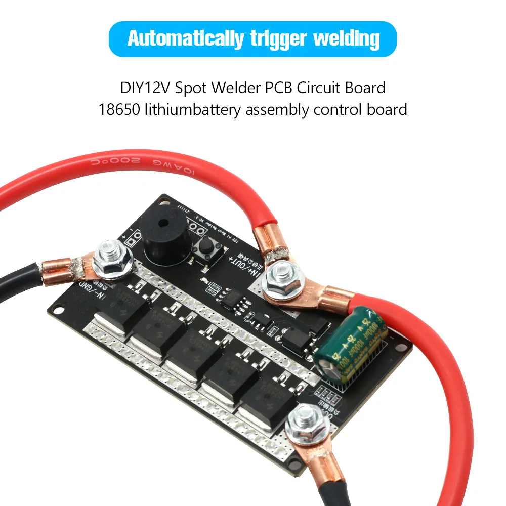 12V Spot Welder for 18650 rechargeable Lithium Battery DIY Kits Power Adjustable Digital Spot Welding Machine PCB Circuit Board