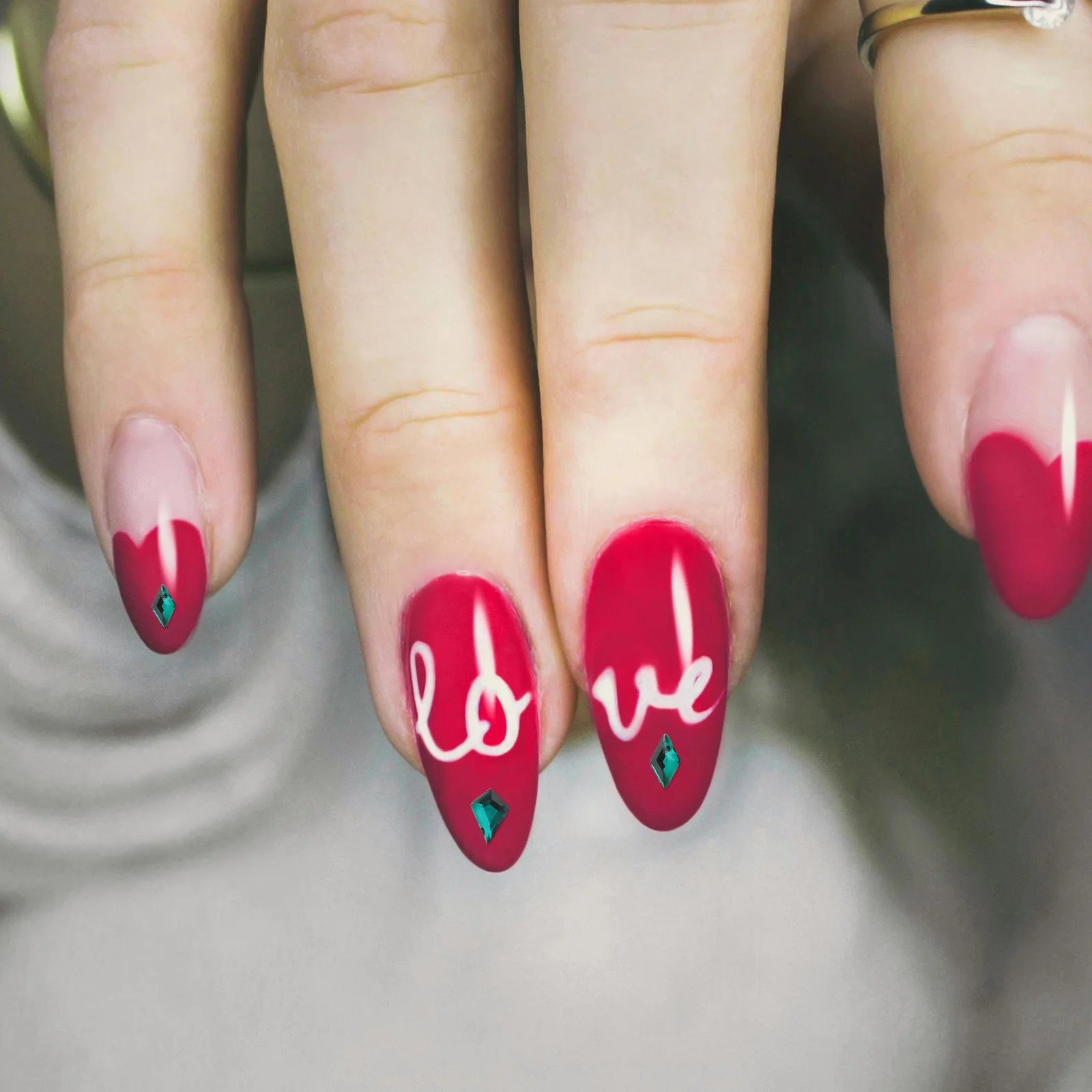 120개 라인스톤 키트 12칸 플랫 백 스톤 DIY 네일 아트 장식 여성 펑크 참스 그린 스톤 공예 네일 아트 액세서리