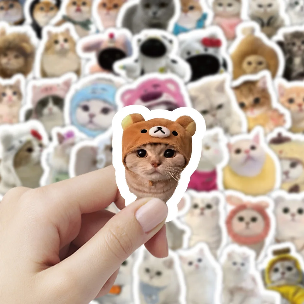 

103PCS Kitten Stickers Cute British Shorthair Blue Cat Ragdoll Cat Garfield DIY Decorative Ledger Waterproof Sticker Kids Toy
