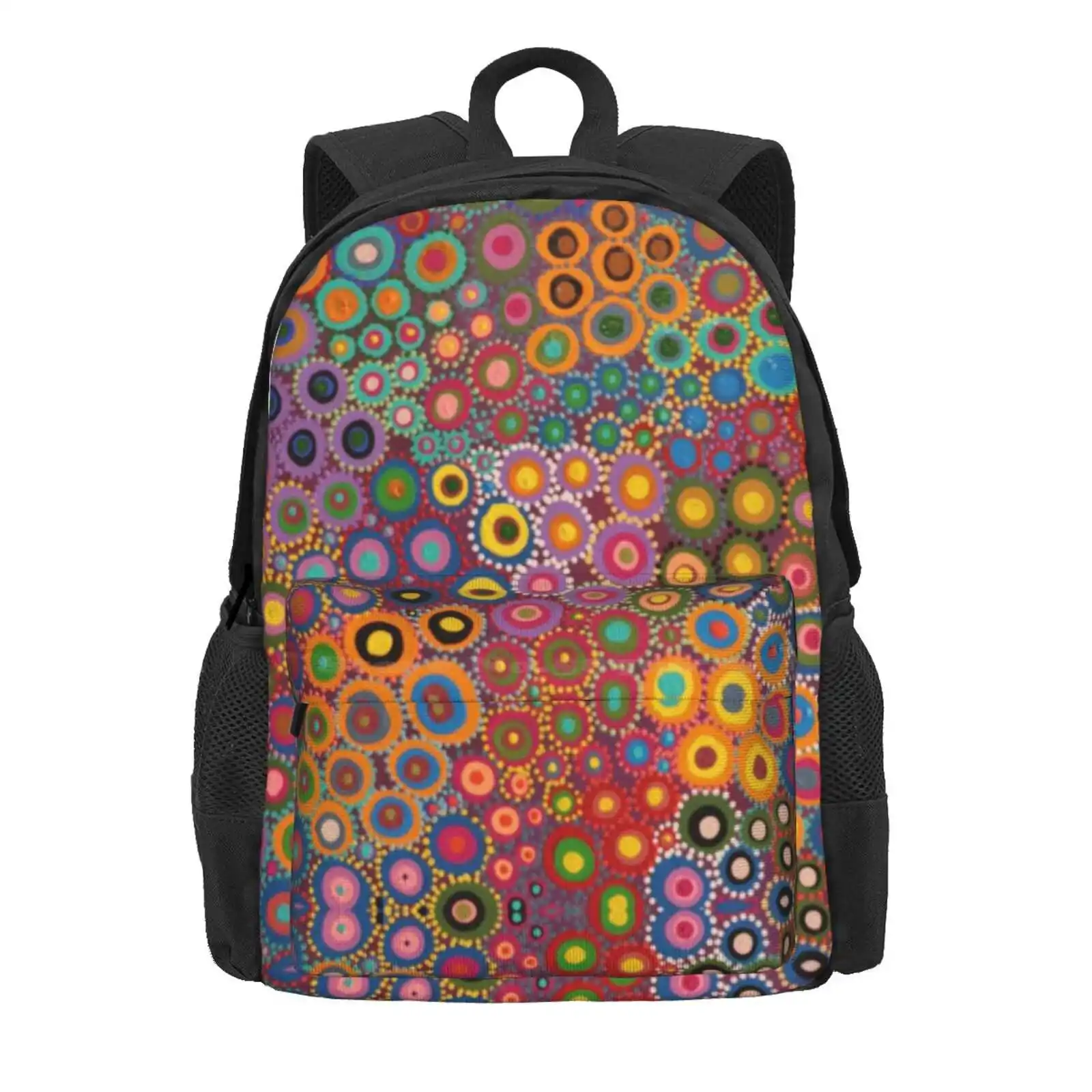 Desert Wildflowers Hot Sale Schoolbag Backpack Fashion Bags Desert Renee Clifton Aboriginal Indigenous Wildflowers