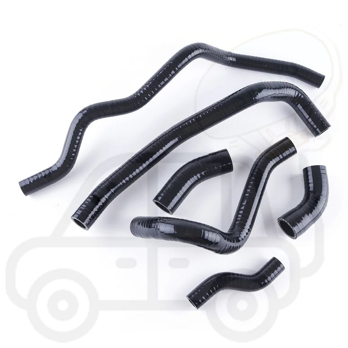 6PCS 3PLY Radiator Silicone Coolant Tube Pipe Hose Kit For 1985-2007 Yamaha V-Max 1200 VMAX VMX12 Replacement Part