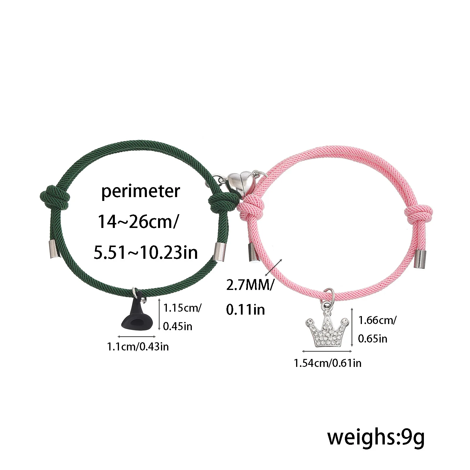Neues Design Magic Stick Hut Krone passende Armbänder für Frauen Mode handgefertigte Perlenarmbänder BFF Freundschaftsschmuck Geschenke – Detail 12