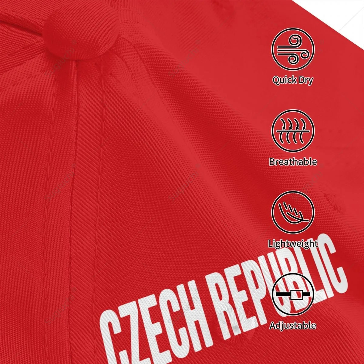 Unisex Baseball Cap Hat Czech Republic Flag Gradient Color 3D Printing for Tennis Outdoor Bike Bicycle Golf Baseball Sports Fans view 5