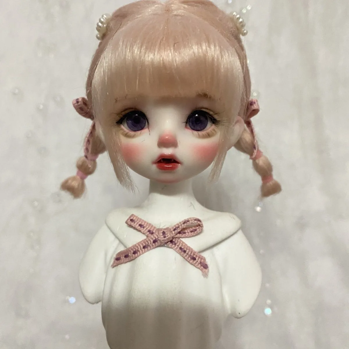 

1/8 1/6 1/4 BJD Doll Hair, OB11 Wigs Head Circumference 9-18cm