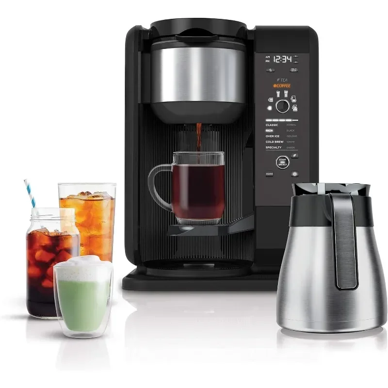 Hot and Cold Brewed System, Tea & Coffee Maker, with Auto-iQ, 6 Sizes, 5 Styles, 5 Tea Settings, 50 oz Thermal Carafe,