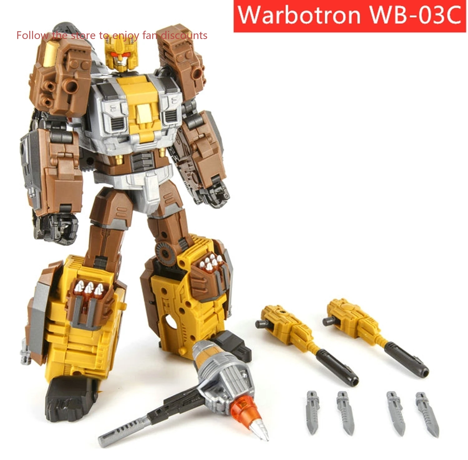 

В наличии игрушки-трансформеры Warbotron Wb03-C Nosecone Модель робота Аниме Фигурки Коллекция игрушек Подарки