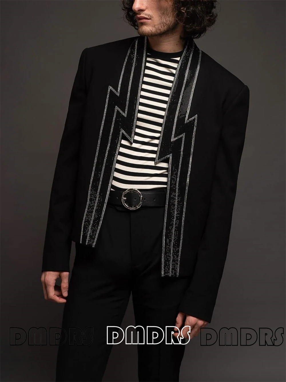 

Designer Men's Suit Jacket with Rhinestones, Pageant Party Dinner Evening Suit Blazer, Custom Fit XXS-7XL Top Jacket Plus Size
