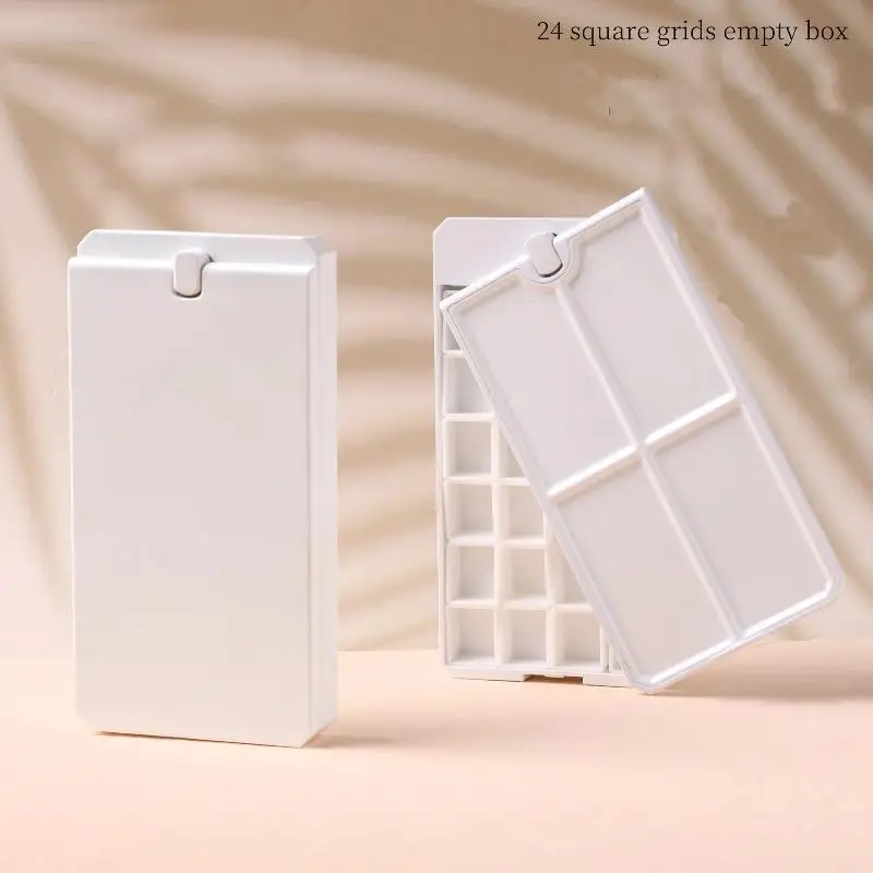 New 24Grids Empty Rotatable Packaging Box For Nail Manicure DIY Fast Painting Gel Solid UV Varnishes Ombre Gel Nail Polish
