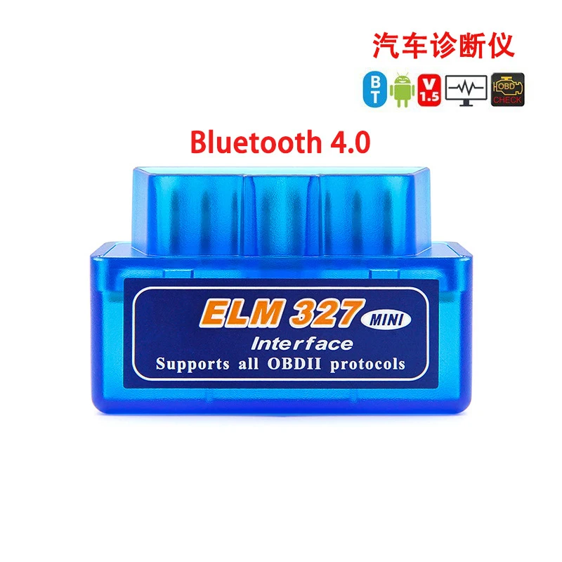 Mini ELM327 Bluetooth V2.1 OBD2 Car Diagnostic Scanner ELM 327 Bluetooth For Android/Symbian For OBDII Protocols