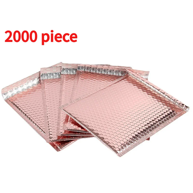 

20 00piece.Custom.Customized logo printed foil metallic padded wrap packaging Plastic Mailing bag poly bubble mailers