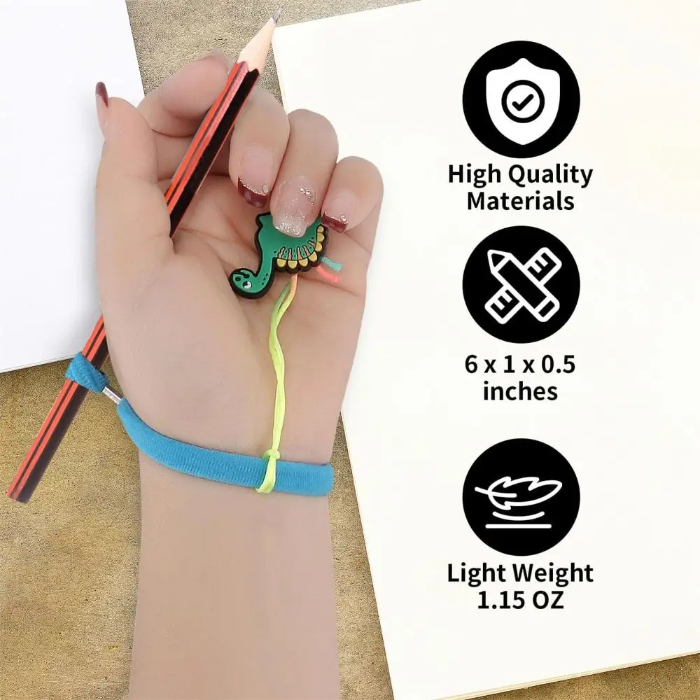 6PCS Ergonomic Pencil Grips Cartoon Shape Portable Students Learning Write Corrector Soft Handwriting Aid for Handwriting