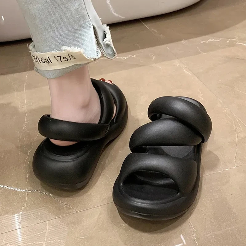 2023 Gorgeous Clouds Slippers Woman Light Platform High Heels Ladies Sexy Open Toe Casual Summer Sandals Fashion