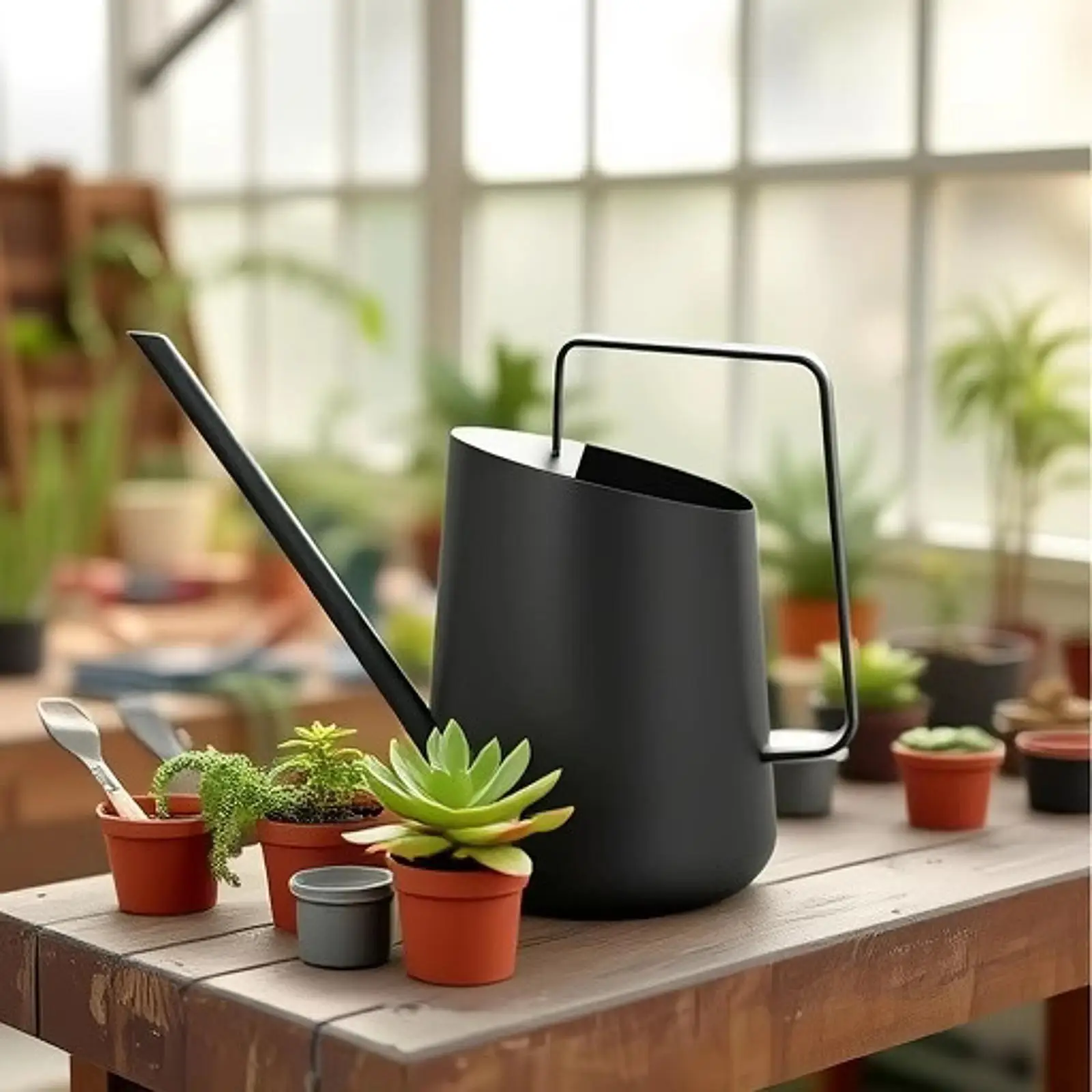 

Indoor Plants Watering Can Long Mouth Stainless Steel Kettle