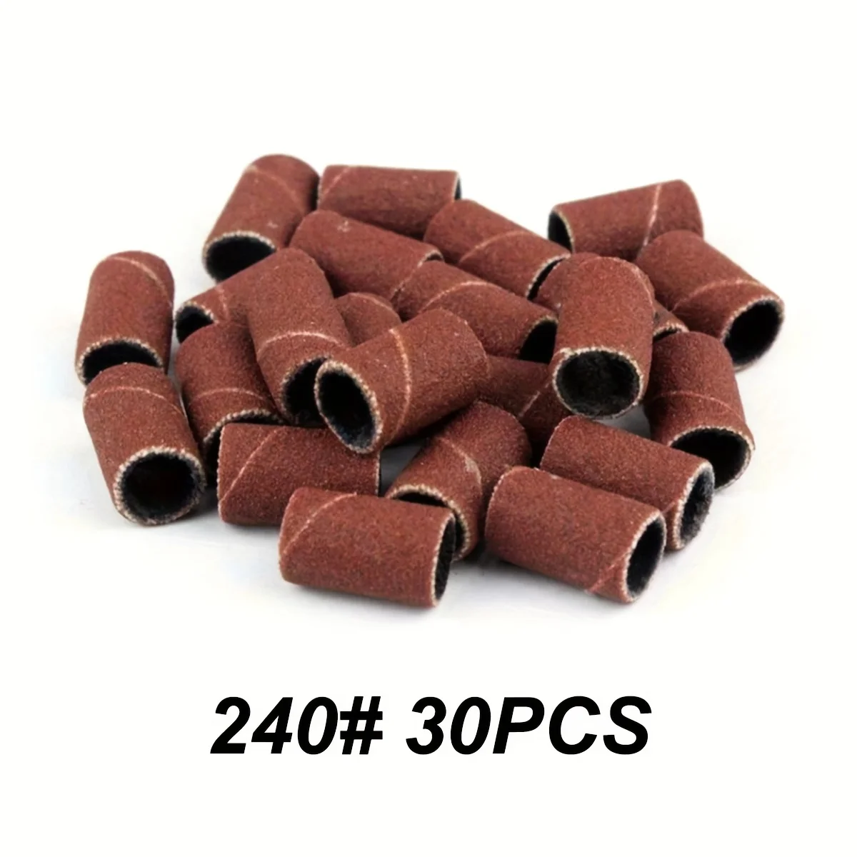 100/50/30/10 pièces bandes de capuchon de ponçage professionnel pour Machine de manucure électrique 240/180/120/80 grain perceuse à ongles limes de meulage