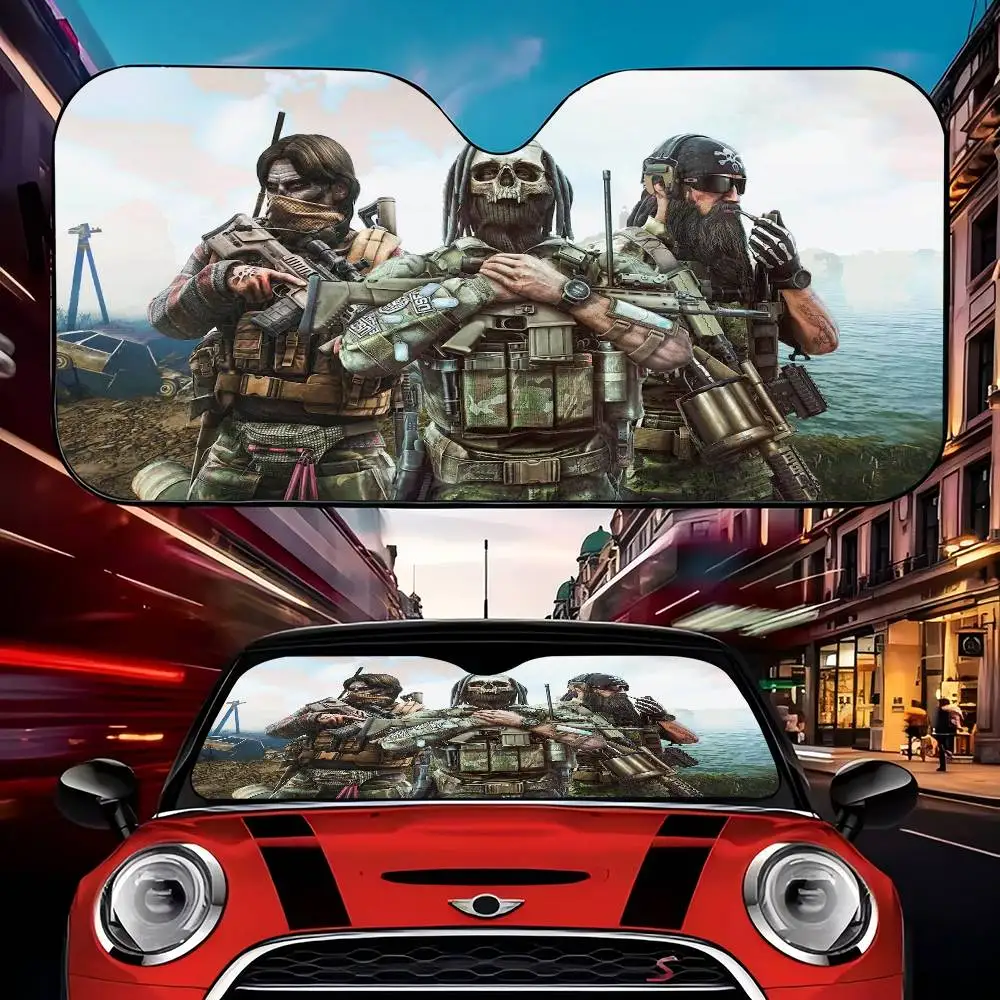 Game E-Escape From Tarkov Car Sun Shade Front Windshield Coverings Blocker Auto Protector Window Visor Screen Cover