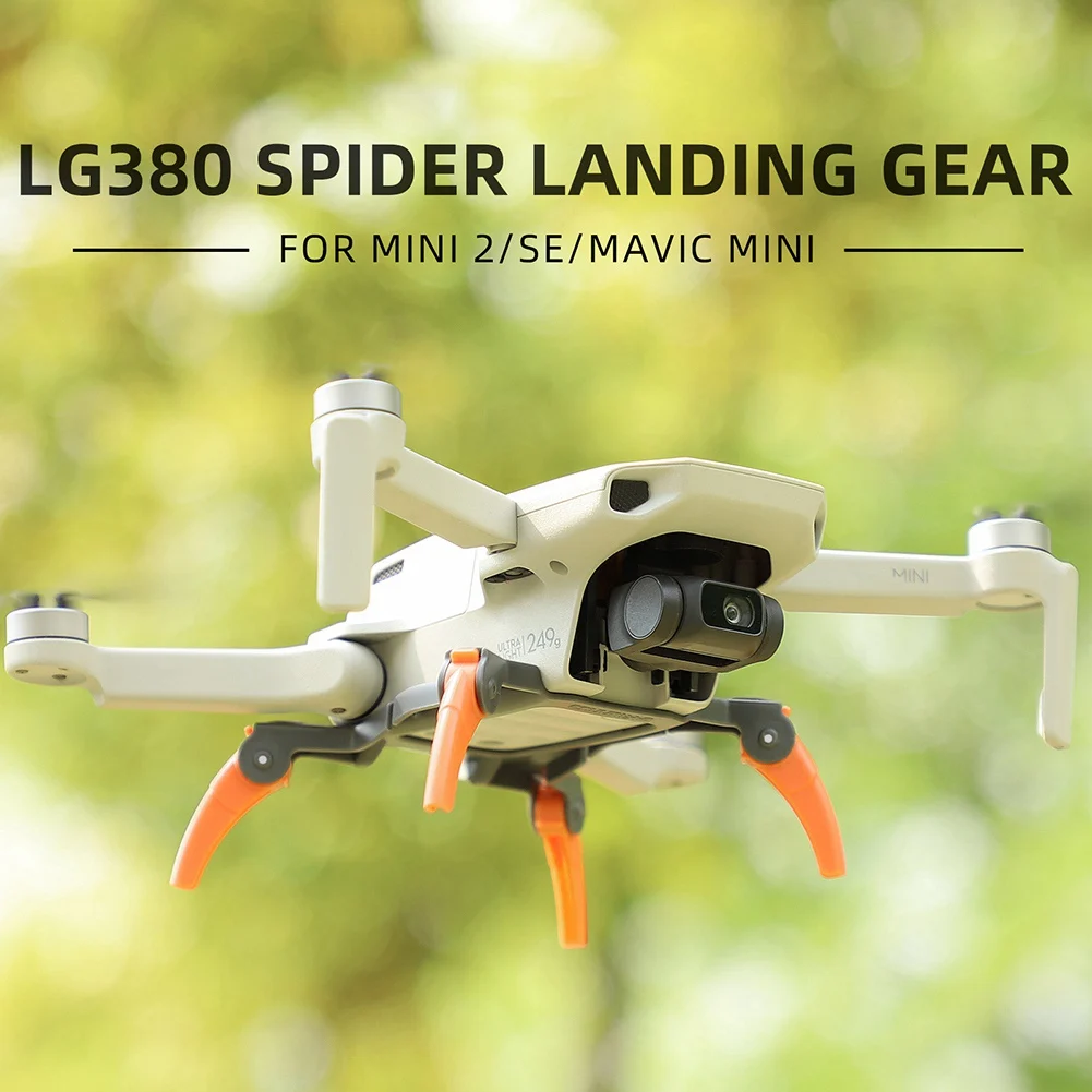 Spider Integrated Landing Gear for Mini 2/SE/ Mini Tripod Extension Protector Increased Fuselage Heigh,Yellow