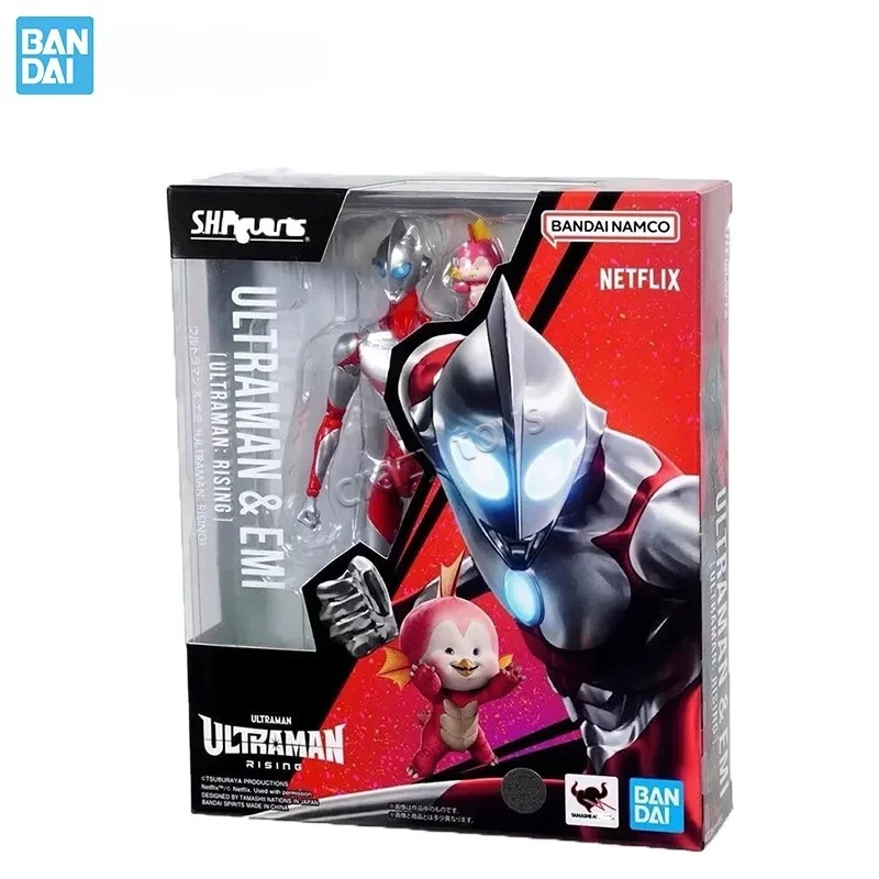 

Bandai Original Genuine Figure Ultraman: Rising Model Kit Anime Figures SHF Ultraman & Emi Collection Model Action Figure Toys