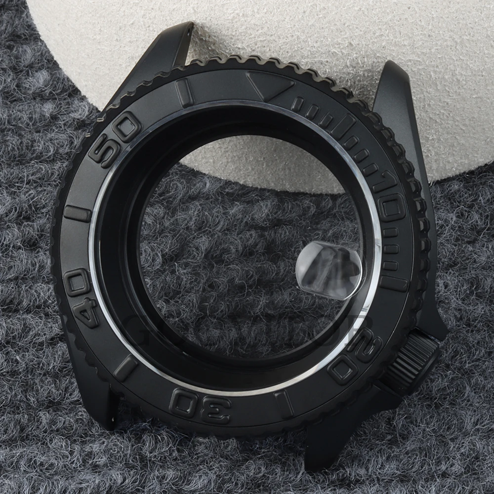 42mm Case For Yacht-Master Matter Stainless Steel Case Fit SKX007 NH35 NH36 Movement 28.5mm Dial Diving Case 20mm Rubber Strap