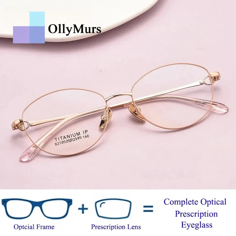 

New Arrival Brand Desgin Luxury Myopia Glasses Classic Vintage Anti-blue Light Eyeglasses Women Diopter Eyewear Prescription RX