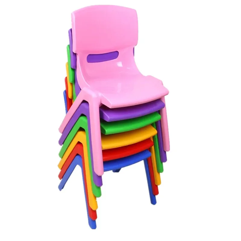 

Kindergarten chairs, thickened plastic children's chairs, baby chair backrests, household small benches, children's chairs, dini