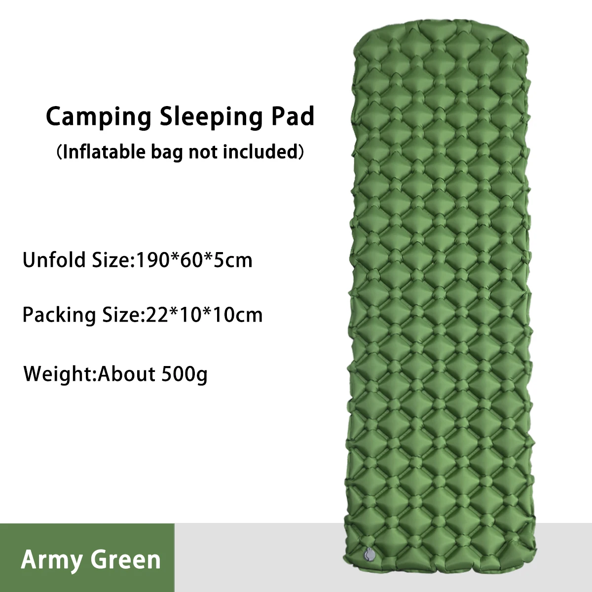 Camping Opblaasbare Matras In Tent Opvouwbare Kampeerbed Slaapkussen Picknick Deken Reizen Luchtmat Kampeeruitrusting