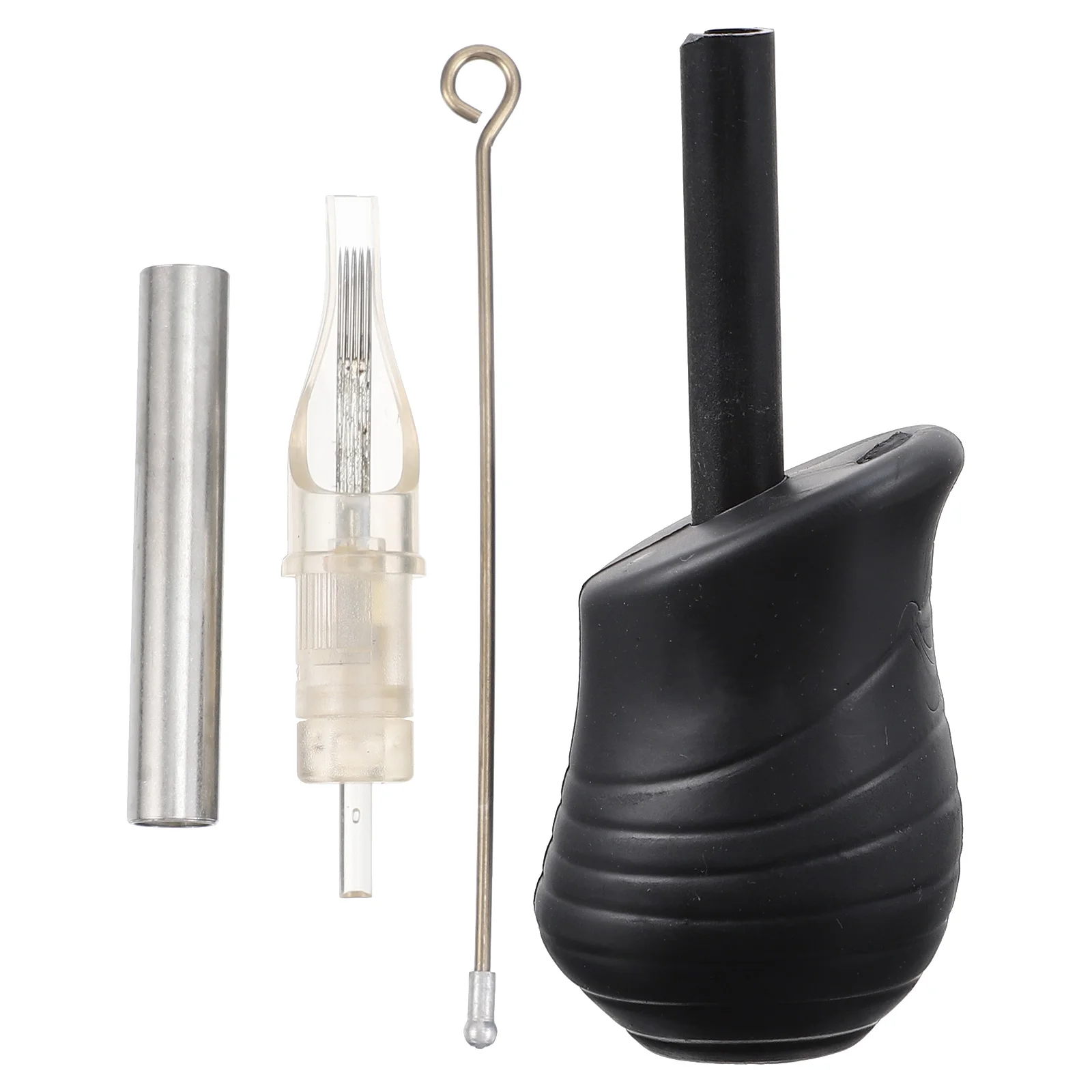 1 مجموعة مقبض الوشم سيليكون أسود مريح صديقة للبيئة الملحقات قبضة مقبض سيليكون لوازم الملحقات