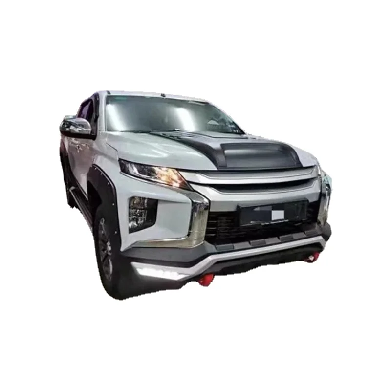 Exterior Body Kit Accessories Front Bumper Guard with Without Light for Mitsubishi L200 2019 2020 2021 2022