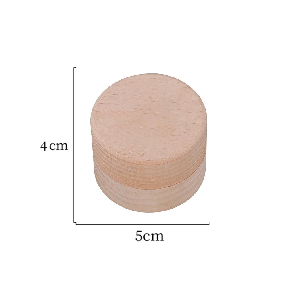 Personalized Newborn Name Milk Teeth Box Round Wooden Tooth Fairy Holder Birthday Gift for Girls and Boys Tooth Box