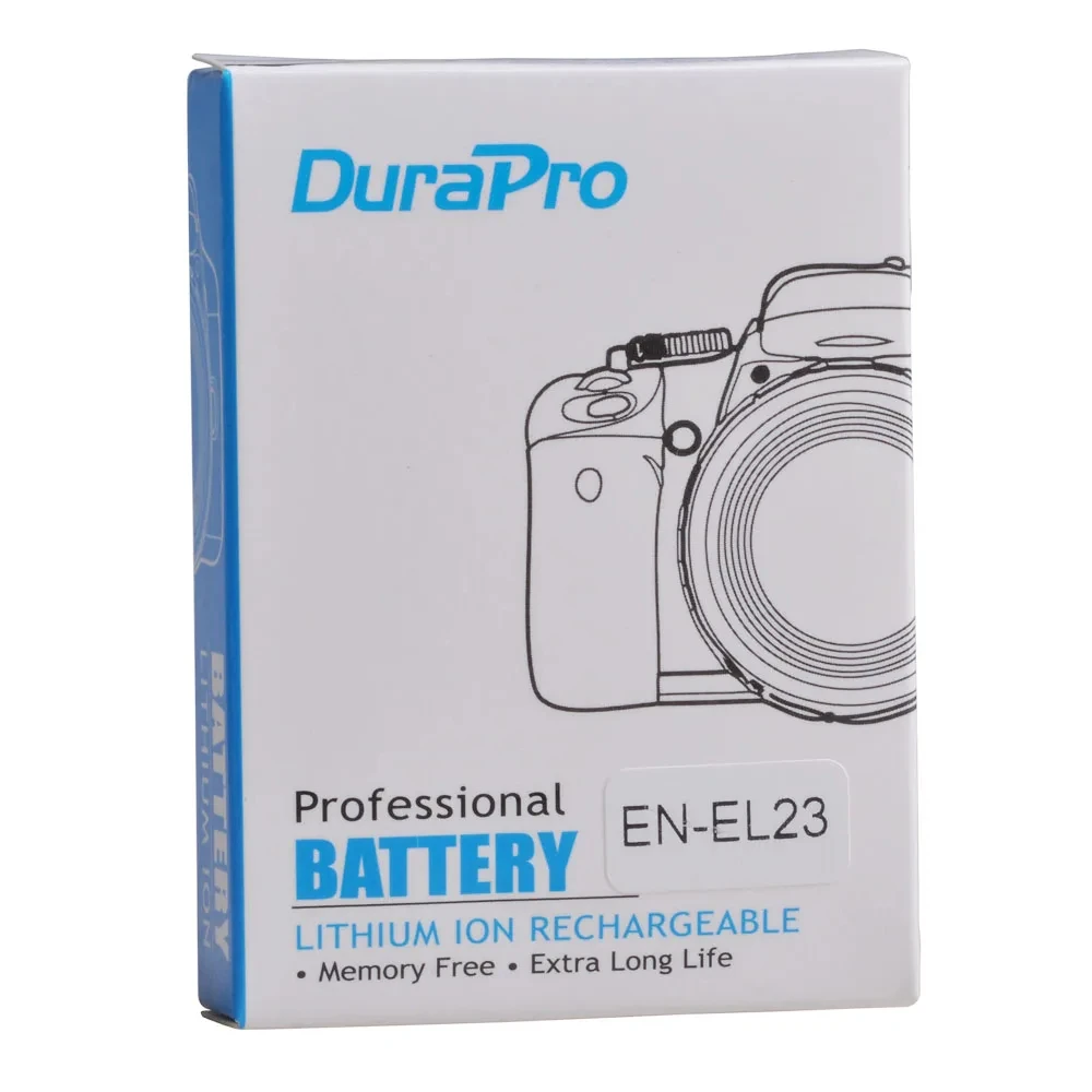 DuraPro 10pcs 1860mAh EN-EL23 EN EL23 Battery ENEL23 Batteries for Nikon Coolpix B700 P610s P600 P900s S810c P610 P900