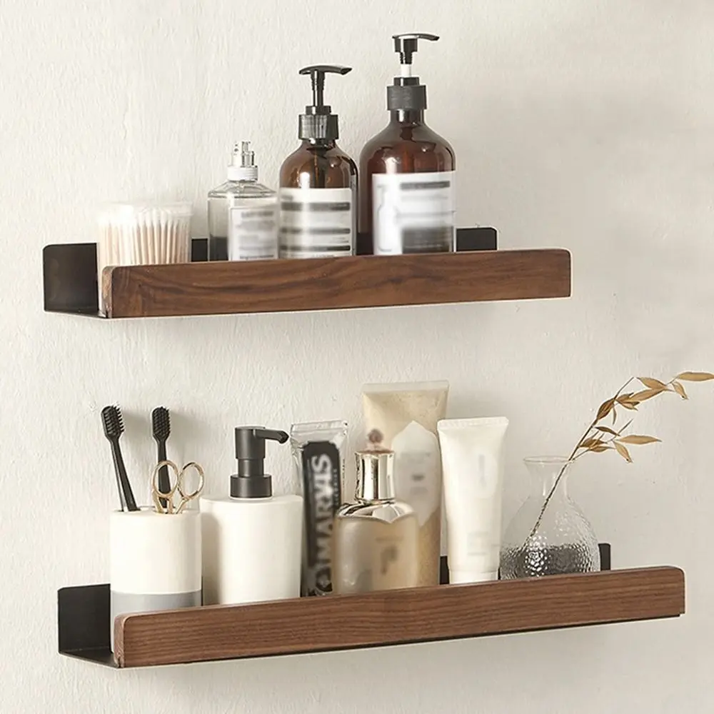 Multi-purpose Home Decor Moisture-proof Waterproof Wall Mounted Cosmetic Organizer Bathroom Shelf Shampoo Holder Storage Rack