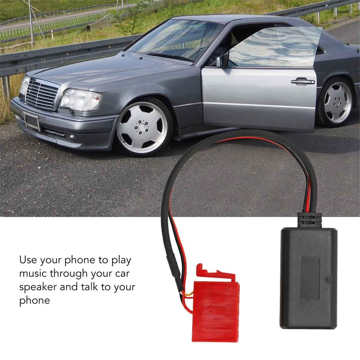 Aux Adapter Cable CD Player Receiver Transmitter Receiver Replacement for - W124 W140 W202 W210 R129