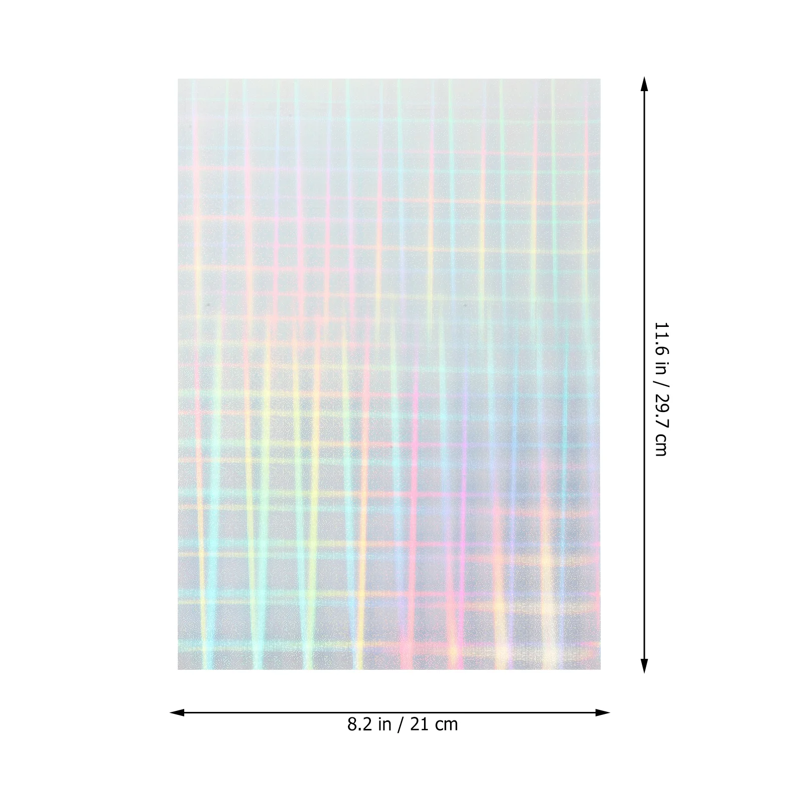 20 Blatt Etiketten, holografisches Druckpapier, Namensaufkleber, Aufkleber, Tintenstrahl für Drucker