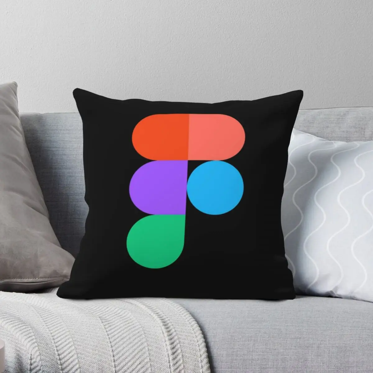 Figma Interface Tool Square Pillowcase Polyester Linen Velvet Printed Zip Decor Throw Pillow Case Sofa Cushion Cover 45x45