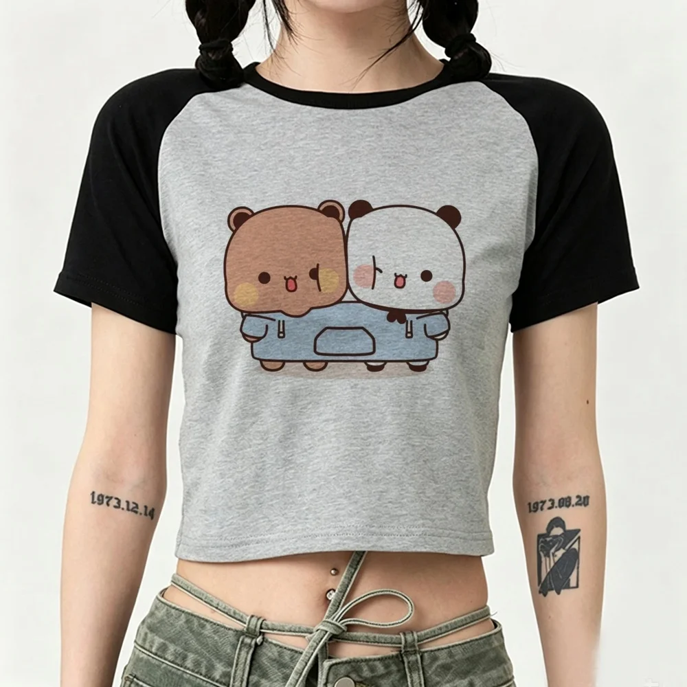Bubu And Dudu cropped top ladies japanese anime harajuku kawaii shirt clearance sales manga party summer 2000s