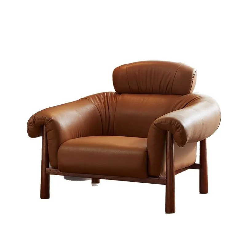 

Vintage, genuine leather, sofa, recliner, top layer, cowhide