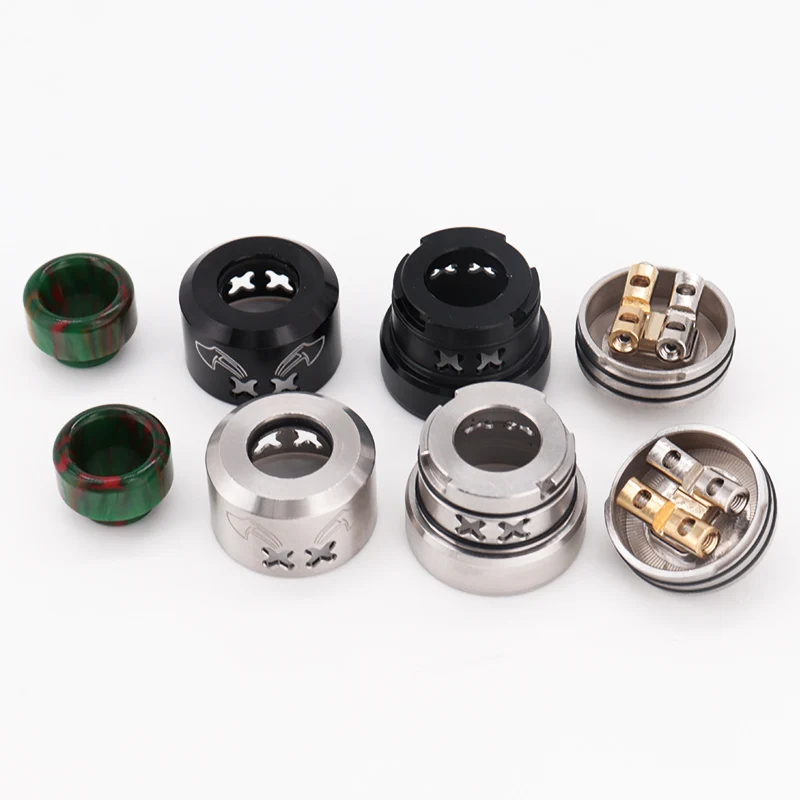 Cigarrillo electrónico Dead Rabbit Max RDA, atomizador de 28mm, doble bobina, vaporizador de cubierta grande, tanque de Vapor de cigarrillo electrónico de 7mm de profundidad