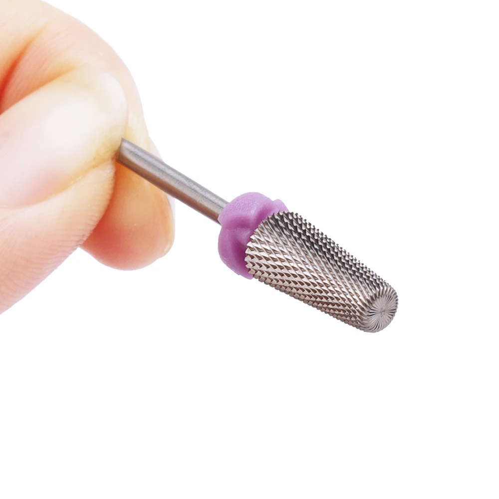 Brocas de uñas 2XF 5 en 1, fresa eléctrica giratoria de cerámica para manicura, herramientas quitaesmalte en Gel, 1 ud.