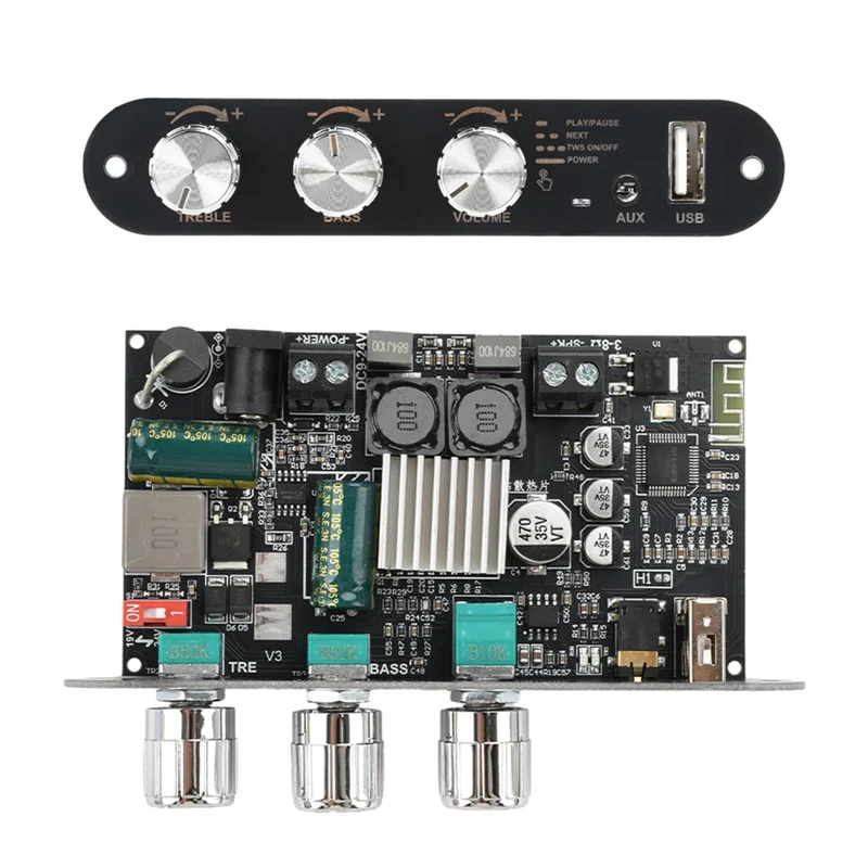 

ZK-1001U DC 9-24 В модуль усилителя мощности звука BT 100 Вт моно плата модуль AMP для домашнего кинотеатра TPA3116D2-[Y06A]