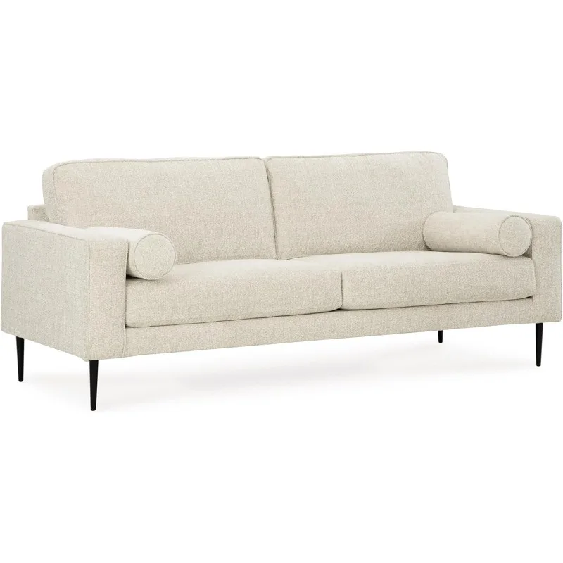 Hazela Contemporary Sofa with 2 Bolster Pillows