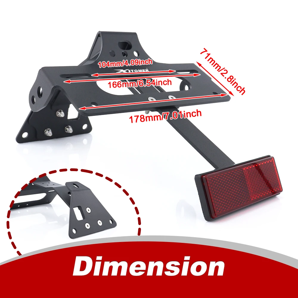 Motorcycle Rear Tail Tidy Fender Eliminator License Plate Holder For RS 457 2024 2025 2026 RS457 Tuono 457 2025-2026 For Aprilia