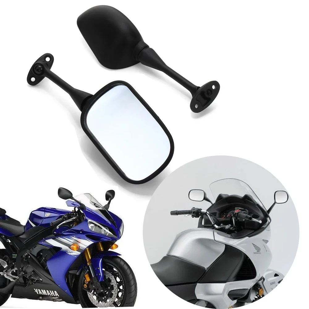 2pcs Black Left Right Motorcycle Rear View Mirrors For Honda CBR600RR 2003 2004 2005 2006 2007 CBR1000RR 2004 2005 2006 2007