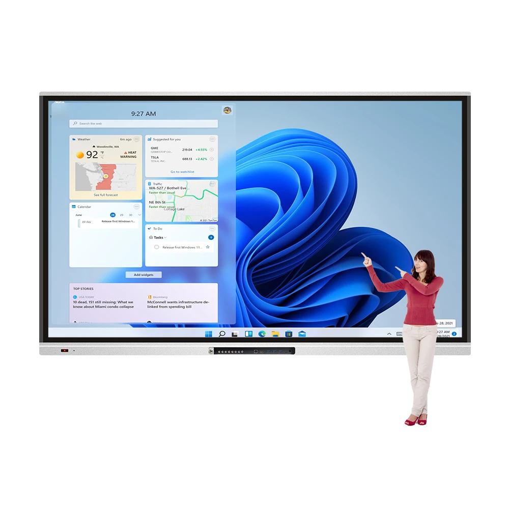 

Smartboards 65/75/86/98 Inch Digital Interactive LCD Display Multi-Touch Screen Meeting Room Smart Whiteboard